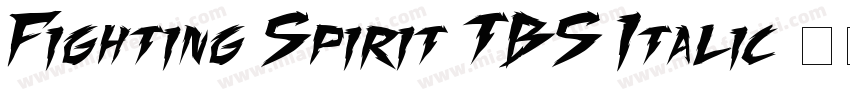 Fighting Spirit TBS Italic字体转换
